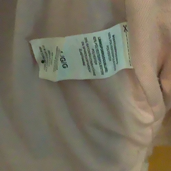 Gaiam dusty pale pink fuzzy vest, size large - Picture 4 of 6